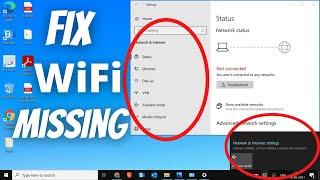 Wi-Fi Not Showing in Settings On Windows 1110  Missing WiFi FixWi-Fi not showing in windows 1110