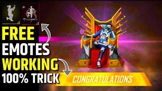 How To Get Free Emote In Free Fire Free Throne Emote Trick