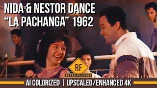 Nida & Nestor Dance La Pachanga 1962 - AI Colorized Old Movie  Enhanced 4K