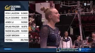 Casey Brown Career-High 9.875 Bars Cal vs Stanford 3-10-24