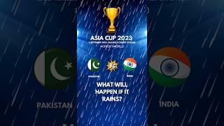 Asia Cup 2023  India vs Pakistan  2 Sept 2023  What Will Happen If It Rains ️ #Shorts #Cricket