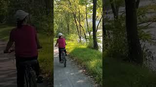 Biking the C&O Canal Towpath near Harpers Ferry