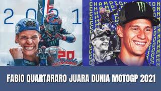 Fabio Quartararo juara dunia MotoGP 2021 #emiliaromagnagp