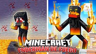 ¡Sobreviví 100 DÍAS como un ENDERMAN DE FUEGO en Minecraft