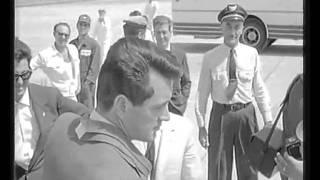 Rock Hudsons arrival at International Airport  Roma 1960.wmv