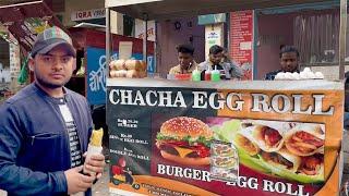 VLOG #11  Chacha Egg Roll Noida  Tasty Street Food Vlog  Rajan Chhajarsi  Vikas Chhajarsi