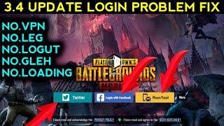 how to login problem after update fix  pubgBGMI login problem after 3.4 update  Facebook login