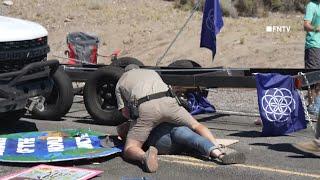 FULL VIDEO Climate Protesters Shut Down BURNING MAN Rangers Ram Through Blockade