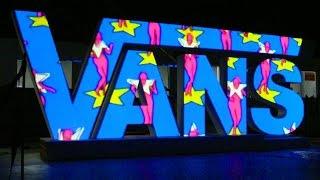 VANS Video Mapping Projection on 3D Surface  Intro