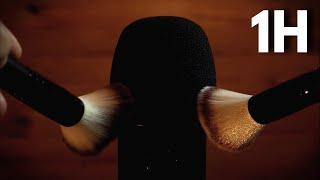 ASMR Mic Brushing on Cover - No Talking 1h Version