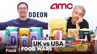 US vs UK Movie Theater Food AMC vs Odeon  Food Wars  Insider Food