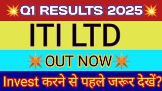 ITI Ltd Q1 Result 2024  ITI Ltd Results  ITI Ltd Share Latest News  ITI Limited Share Latest News