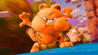 Garfield and Jinx Clash on the Train  The Garfield Movie