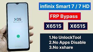 Infinix Smart 7  7 HD X6515 FRP Bypass 100% Tested Without PC & UnlockTool