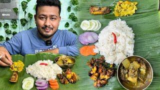 A Delicious Assamese Local Thali  Duck  ChickenFish  Assamese Non-veg Food