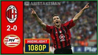 AC Milan v PSV Eindhoven 2-0 #UCL 2004 05 - Highlights English Commentary - FULL HD 1080p 60fps