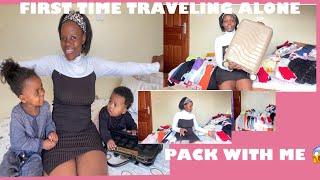 PACK WITH ME FOR MY FIRST TRIP IN 2024traveling alone with my kids .