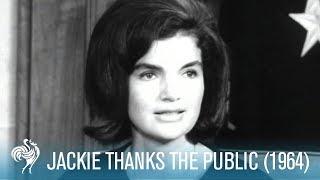 Jackie Kennedy Thank You for Letters of Condolence 1964  British Pathé