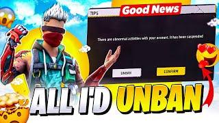 FREE FIRE ID UNBAN KAISE KARE ?  FREE FIRE ID SUSPENDED PROBLEM SOLUTION  RECOVER SUSPEND ACCOUNTS