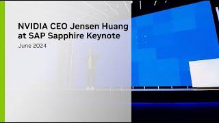 NVIDIA CEO Jensen Huang at SAP Sapphire Keynote