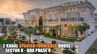 2 Kanal Spanish Furnished House by MMAD Sector K Phase 6 DHA Lahore - Pakistan