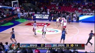 Ahanmisi MONSTER BLOCK on Hodge for Brgy. Ginebra vs Meralco   PBA Season 49 Governors Cup