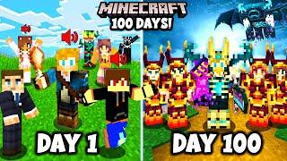 I Spent 100 Days in MODDED MINECRAFT with FRIENDS This is What Happened...