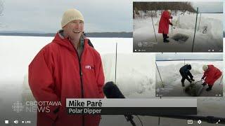 Ottawa Cold Plunging with CBC News Television