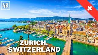 Zurich Switzerland Walking Tour - 4K