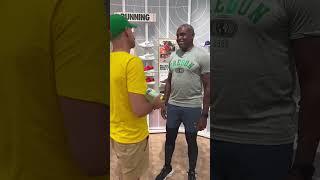 Olympic legend Carl Lewis at the Nike Store… and a guy that looks exactly like Craig Engels.