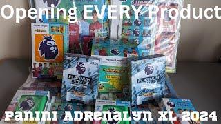 PANINI PREMIER LEAGUE ADRENALYN XL 2024 FULL BOX RIP OPENING EVERY PRODUCT FOR THE SET #panini