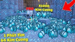 CÁCH TÌM 64 VIÊN KIM CƯƠNG TRONG VÒNG 1 PHÚT CỰC DỄ TRONG MCPE  Thử Thách SlenderMan