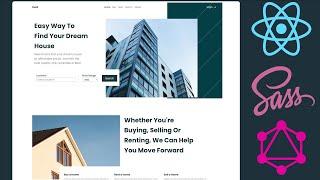 Part 1  React Js Fullstack Real Estate Web application React  GraphQL  Sass Modules Strapi