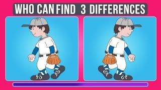 Who can Find 3 Differences #7  choose fun  quiz  attention games