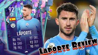 FIFA 23  LAPORTE FLASHBACK PLAYER REVIEW  BEST CB IN THE PL 
