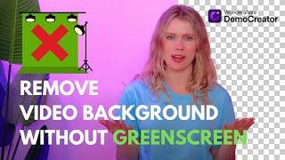 How to remove video background  For Beginners