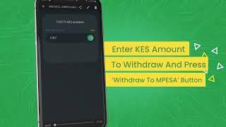 How to withdraw KES on the TapSwap App