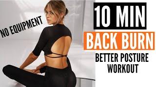 10 MIN. BACK BURN - stronger upper & lower back  better posture no more back pain  Mary Braun