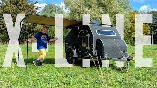 Tour of my X-LINE Teardrop Lifestyle Camper trailer from Ukraine - NOT a caravan