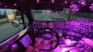 **POV**  Twin Stick Straight Piped Freightliner Classic XL  PURE SOUND  ASMR