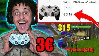 Ich spiele mit *3€ CONTROLLER* in FORTNITE 