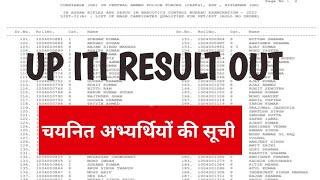 up iti merit list 2024up iti latest news today up iti result 2024up iti result