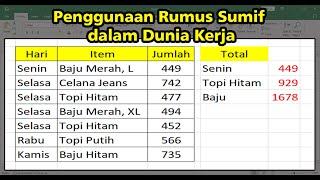 Penggunaan Rumus Sumif dalam Dunia Kerja