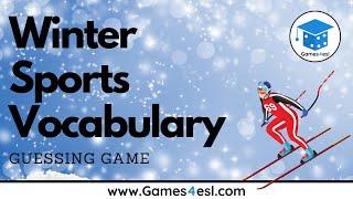 Winter Sports In English  Winter Sports Vocabulary Game