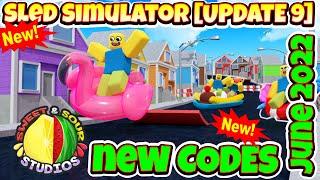 2022 ALL SECRET CODES Roblox Sled Simulator UPDATE 9 Boost Coins Health Armor Reward NEW CODES