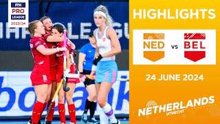 FIH Hockey Pro League 202324 Highlights - Netherlands vs Belgium W  Match 1