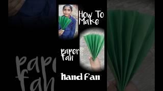 How to Make a Hand Fan in Minutes  part 2  #shorts #paper #craft #art #papercrafts #diy