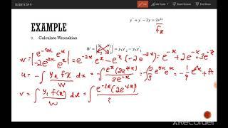 Non-Homogenous equation Variation of Parameters Method - cara lain nak solve 2nd order equation