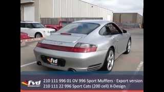 Porsche 911 Exhaust 996 with FVD Sport Catalytic Set 200 cell