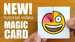 *NEW* Tutorial！Emoji Paper Magic Card - DIY Face Changer paper craft